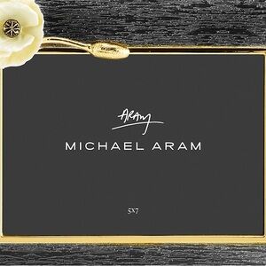 Michael Aram Anemone Frame in Gold and Black